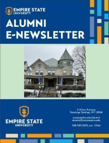 Alumni E-Newsletter Cover with Alumni House