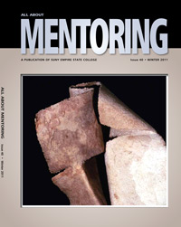 “Furl II” paper pulp, mixed media
cover All About Mentoring Winter 2011 issue 40
