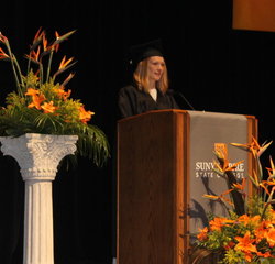 Nichole Lent '16 was chose to be a student speaker for the 2016 Syracuse commencement event. Photo/Empire State College