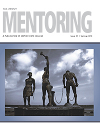 statue of two people in chains with a third breaking the chains
cover All About Mentoring Spring 2010 issue 37